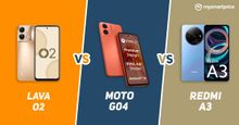 Lava O2 vs Moto G04 vs Redmi A3: Price, Specs and Features Compared