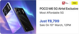 POCO M6 5G Airtel Exclusive Launched in India; To Go on Sale Starting Today
