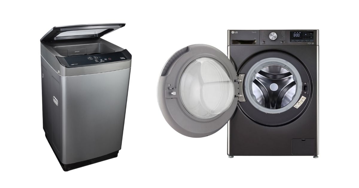 top load front load washing machine