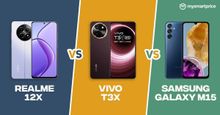 Realme 12x vs Vivo T3x vs Samsung Galaxy M15: Price, Specs and Features Compared