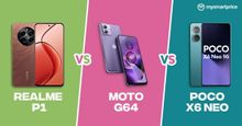 Realme P1 vs Moto G64 vs POCO X6 Neo: Price, Specs and Features Compared
