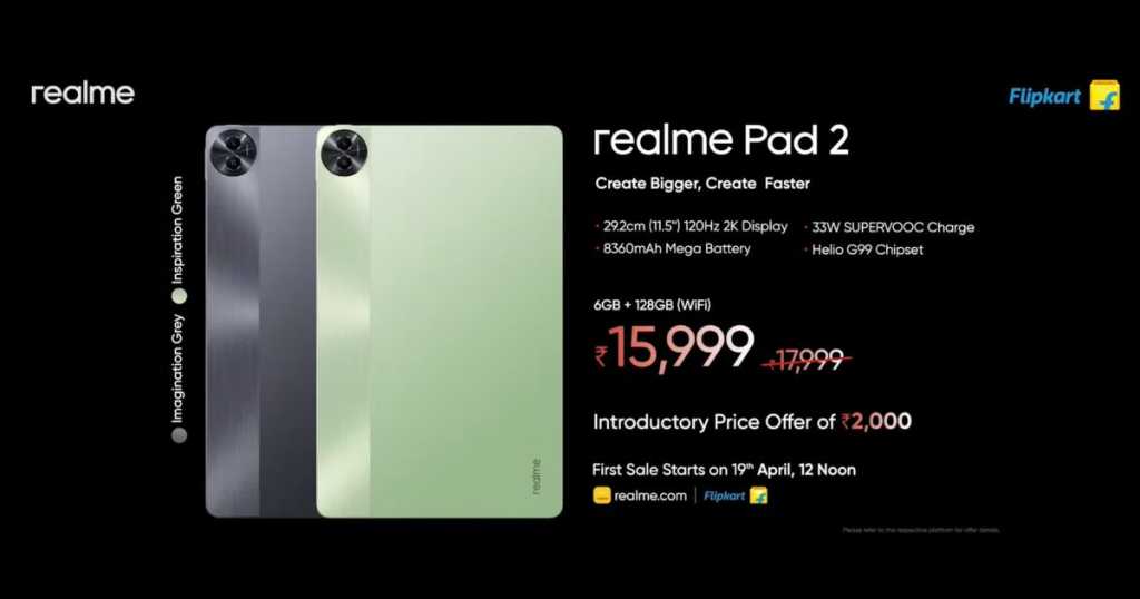 Realme Pad 2 WiFi India Price MySmartPrice
