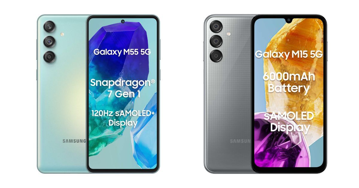 बेहतरीन फिचर्स के साथ Samsung ने लांच किए दो नए स्मार्टफोन, अभी लेने पर इतना है डिस्काउंट 

Samsung has launched 2 new smartphones in India. The names of these handsets are Samsung Galaxy M55 5G and Samsung Galaxy M15 5G.