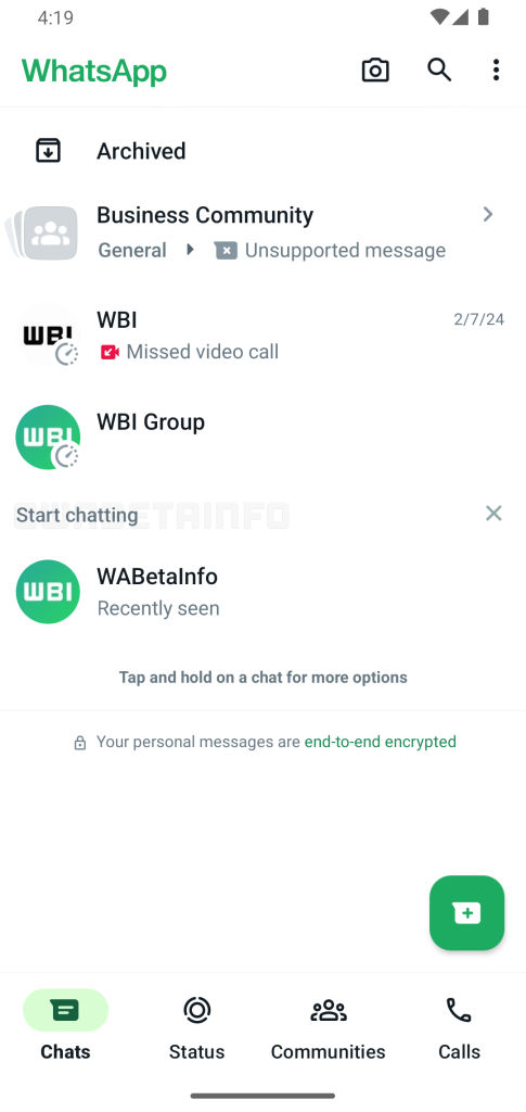 WhatsApp will displayy suggested contacts to users soon.