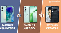 Samsung Galaxy M55 5G vs OnePlus Nord CE 4 5G vs Nothing Phone (2a) 5G: Price, Specs and Features Compared