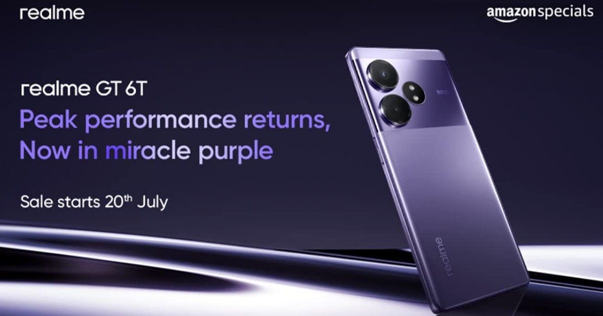 Realme GT 6T Miracle Purple Shade Diluncurkan di India: Cek Detailnya