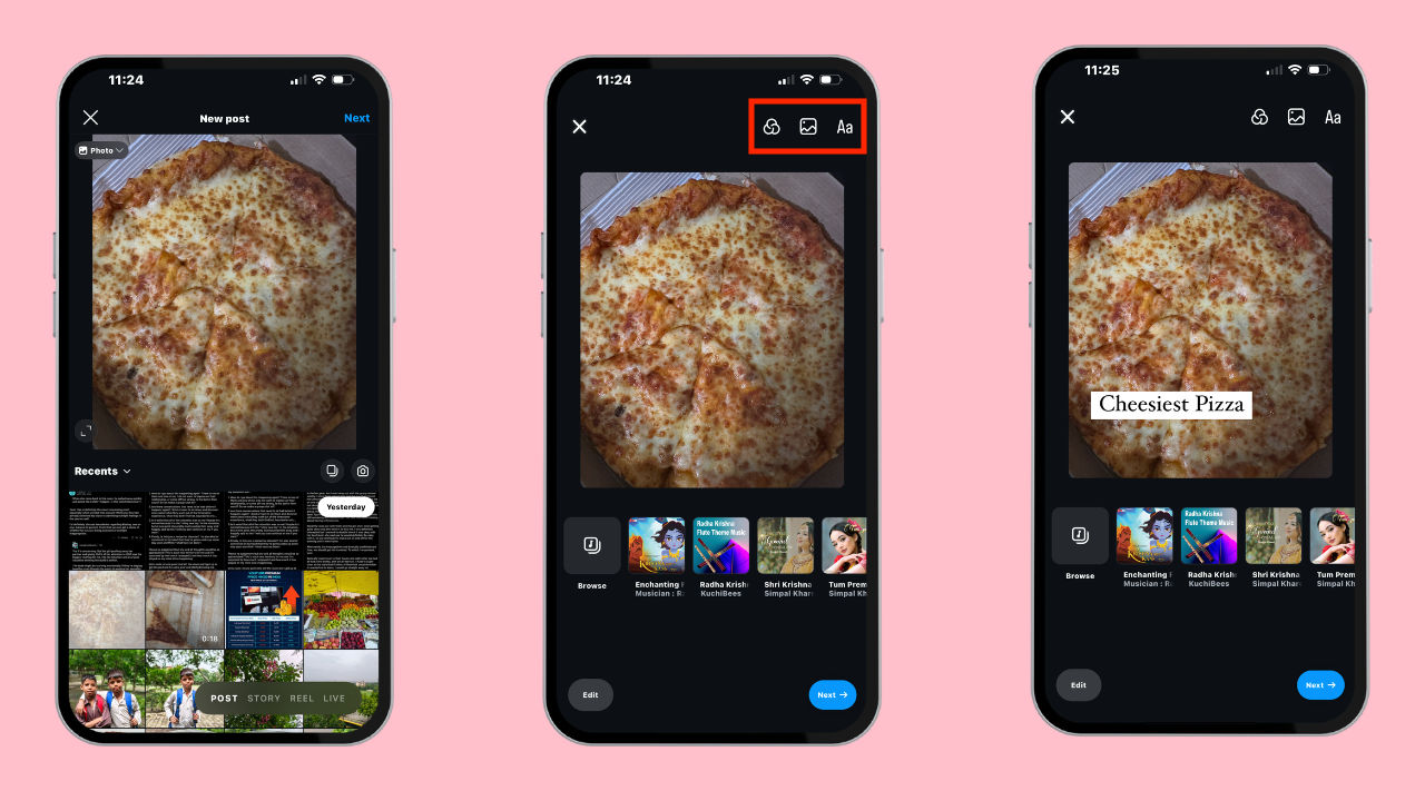 instagram add text sticker to photos