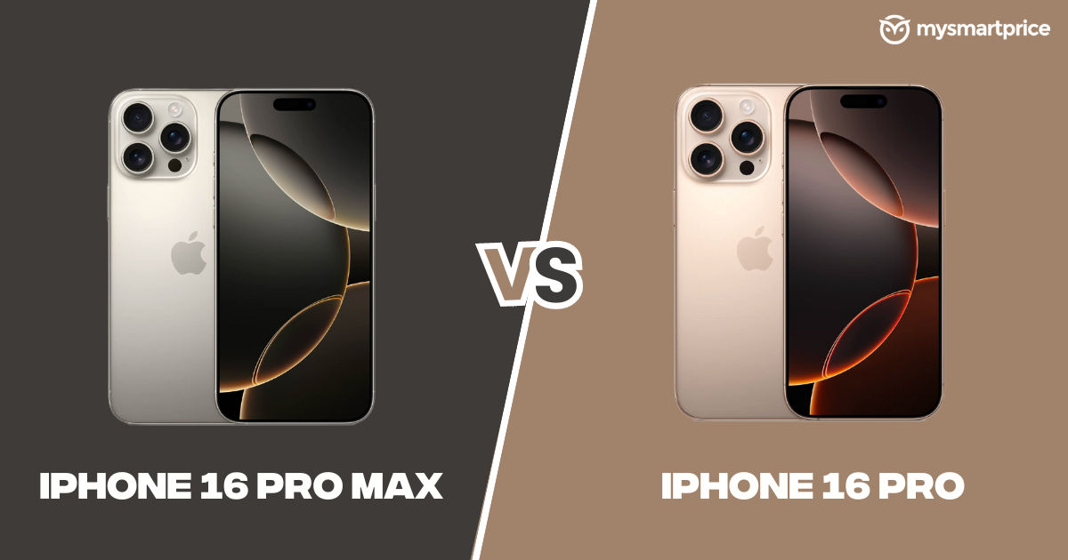 iPhone 16 Pro Max vs Apple iPhone 16 Pro: Price, Specifications, and ...