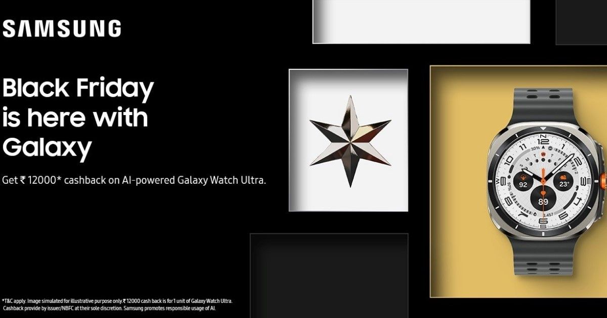 Samsung Announces Black Friday Sale Offers in India on Galaxy Wearables