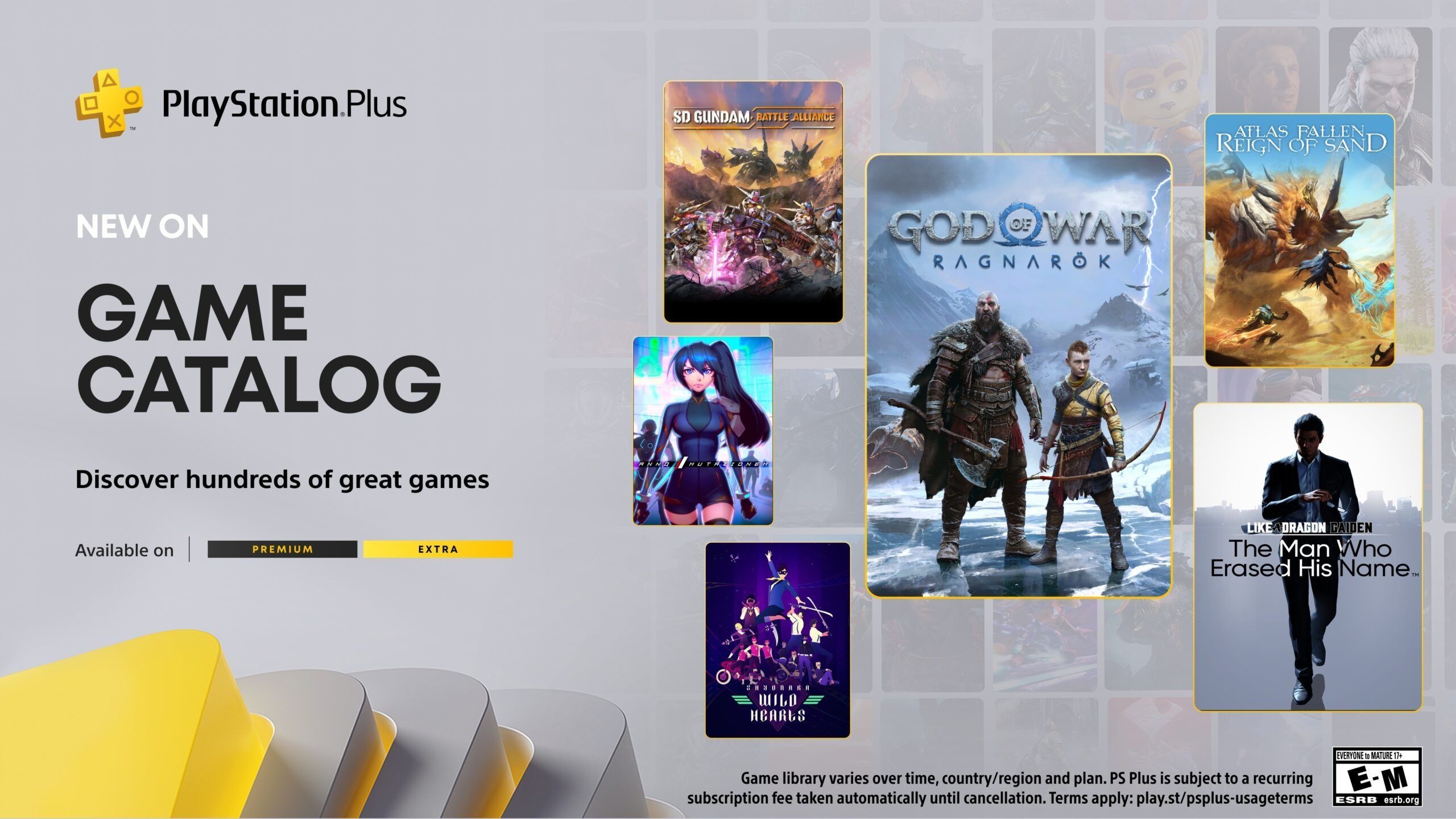 PlayStation Plus Game Catalog January 2025 God of War Ragnarok Finally