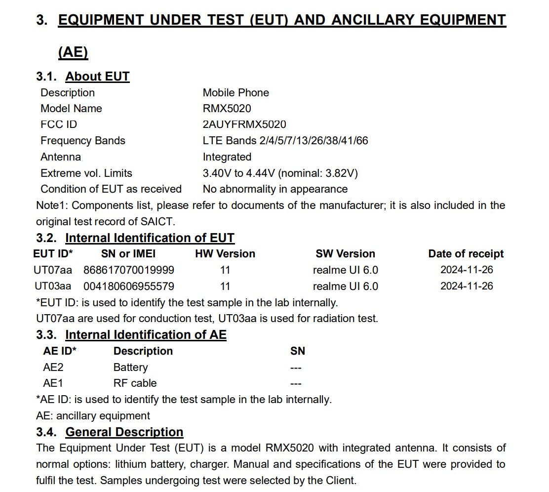 RMX5020 FCC