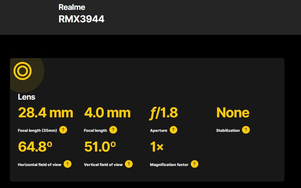 Kamera Realme P3x 5G FV 5
