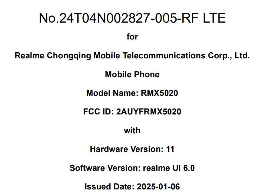 Realme RMX5020