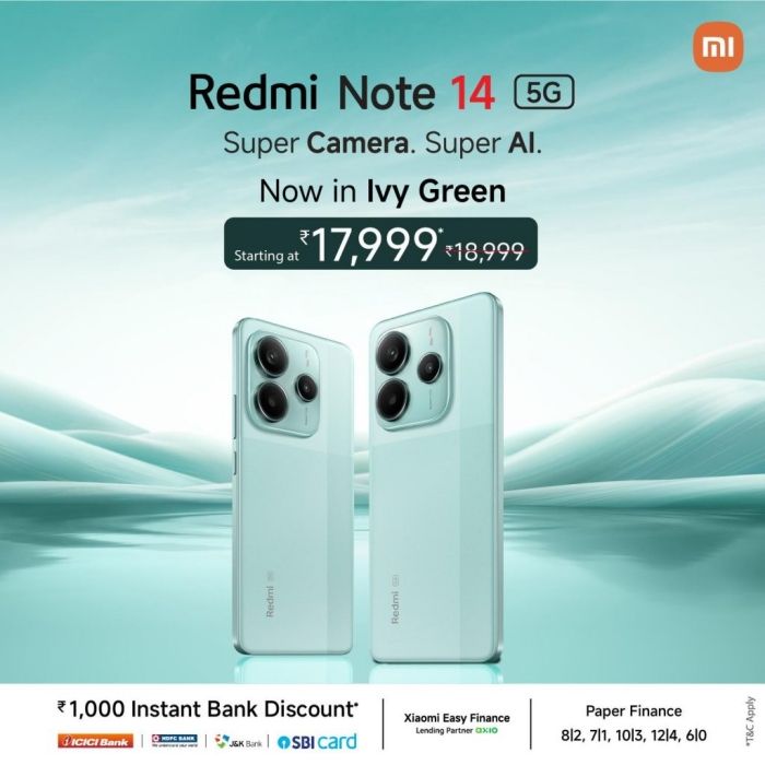 Redmi Note 14 5G Ivy Green