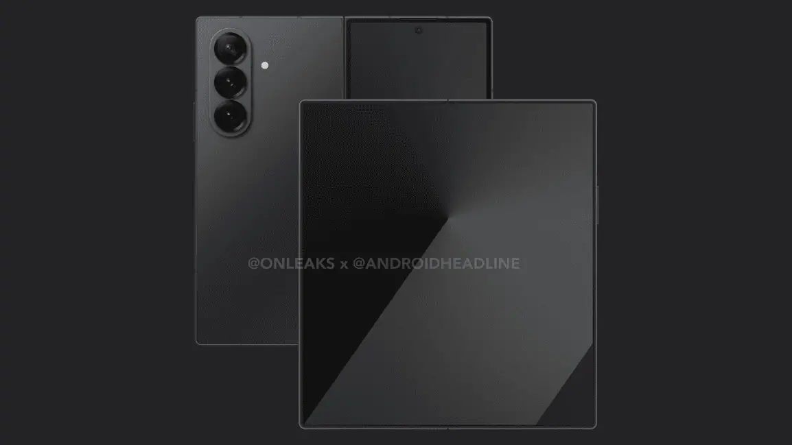 Samsung Galaxy Z Fold 7 CAD Render