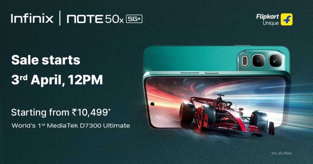 Infinix Note 50x 5G price inclusive offers