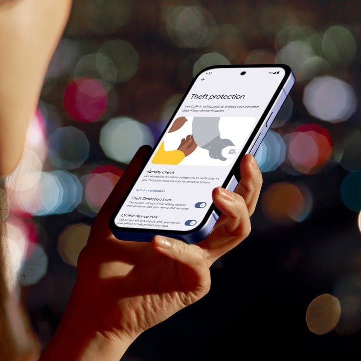 Pixel 9a display