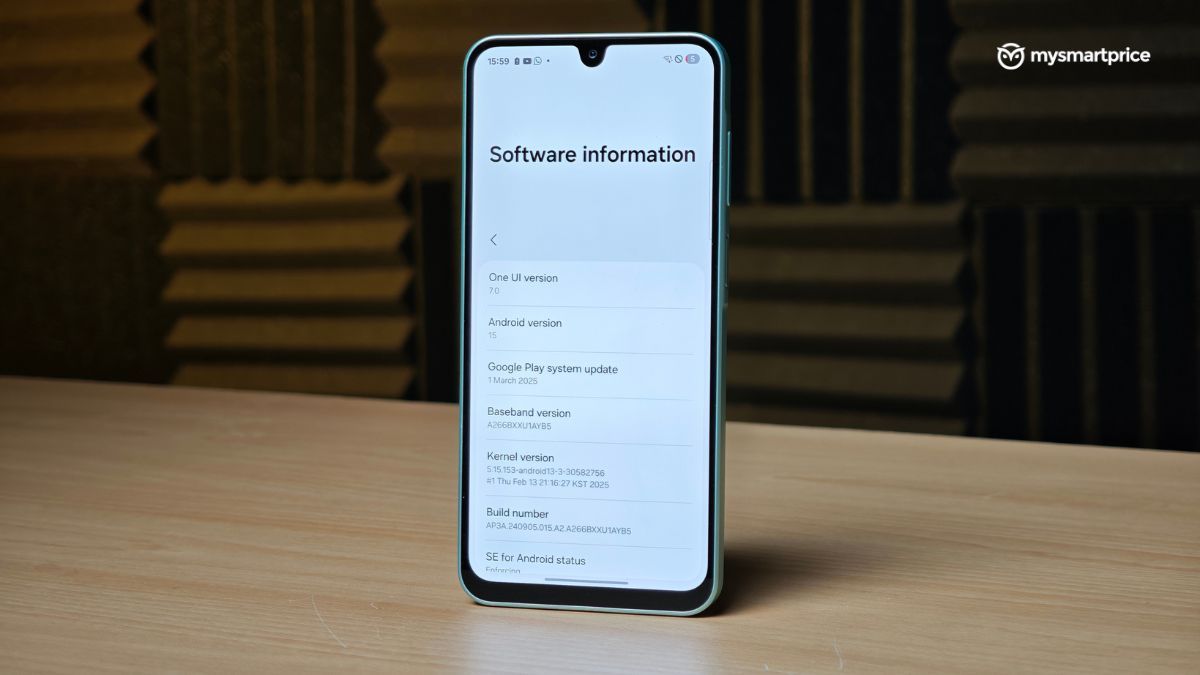 Samsung Galaxy A26 5G Software