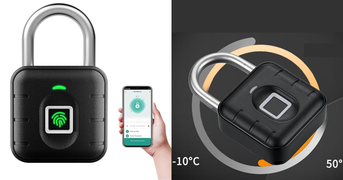LAVNA fingerprint padlock