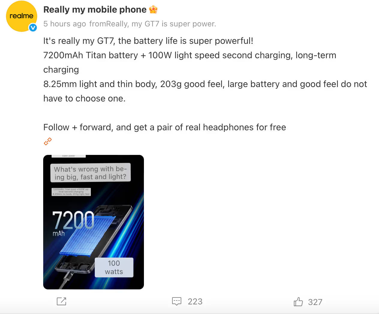 Realme GT 7 7