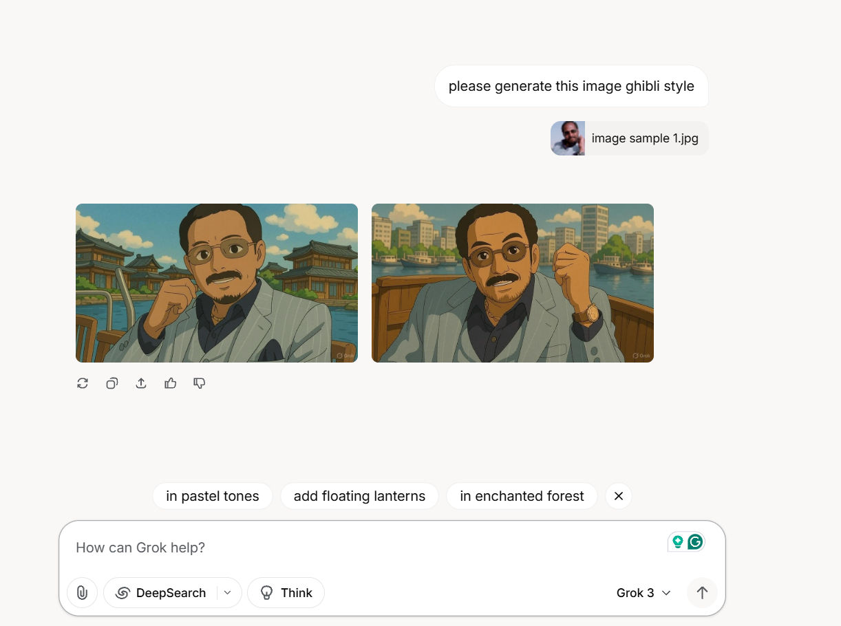 create ghibli in grok
