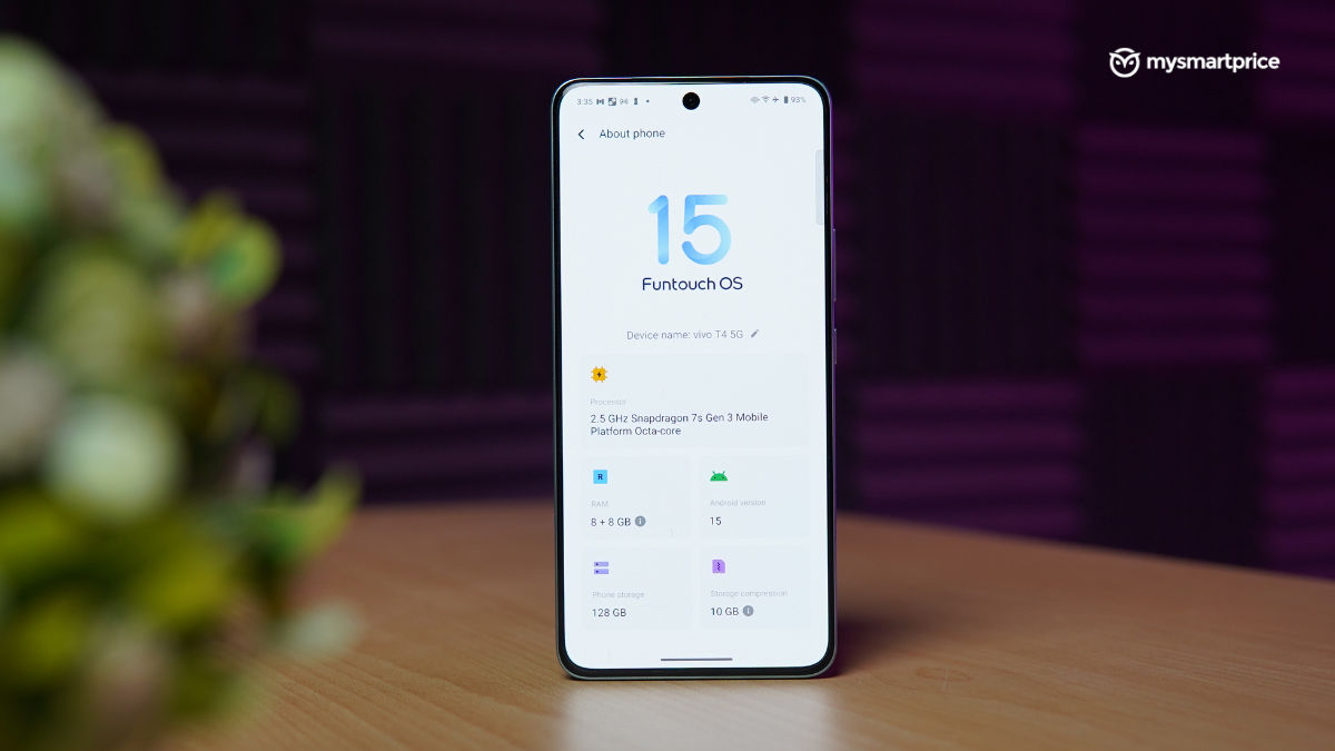Vivo T4's Software