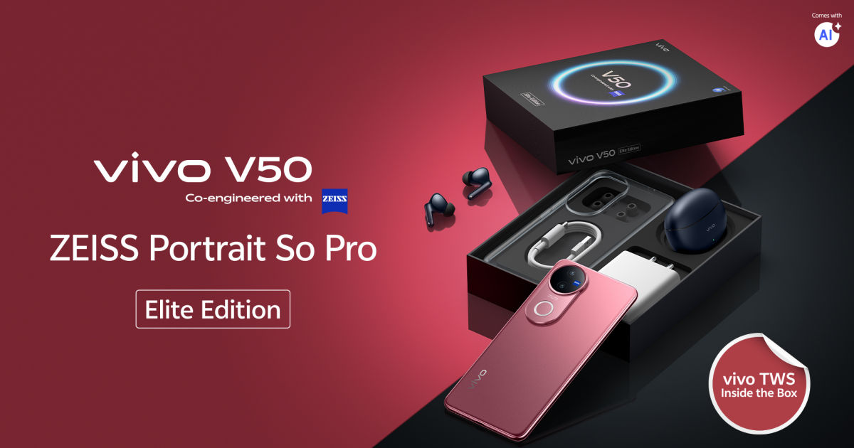 Vivo V50 Elite Edition diluncurkan di India, termasuk earbud TWS 3E gratis