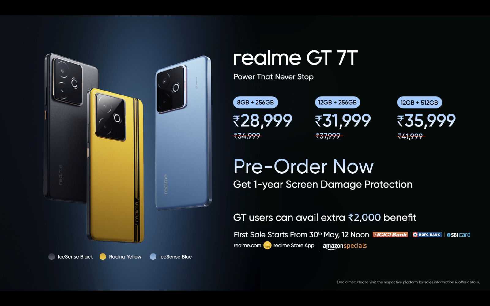 realme GT 7t price