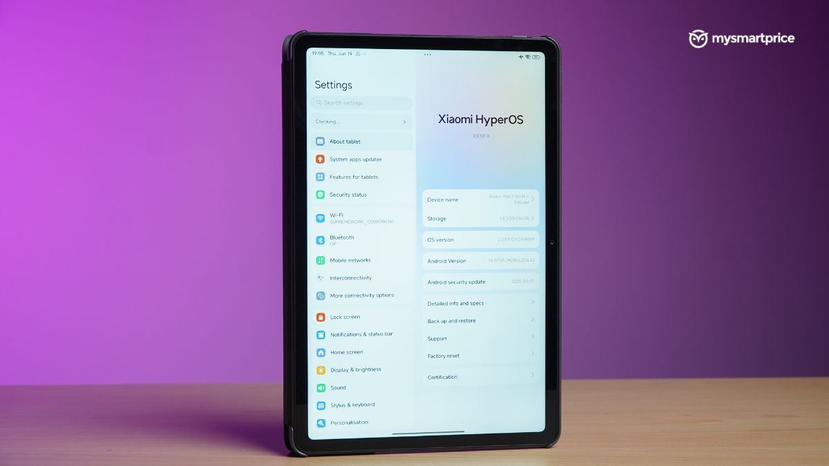Redmi Pad 2's software