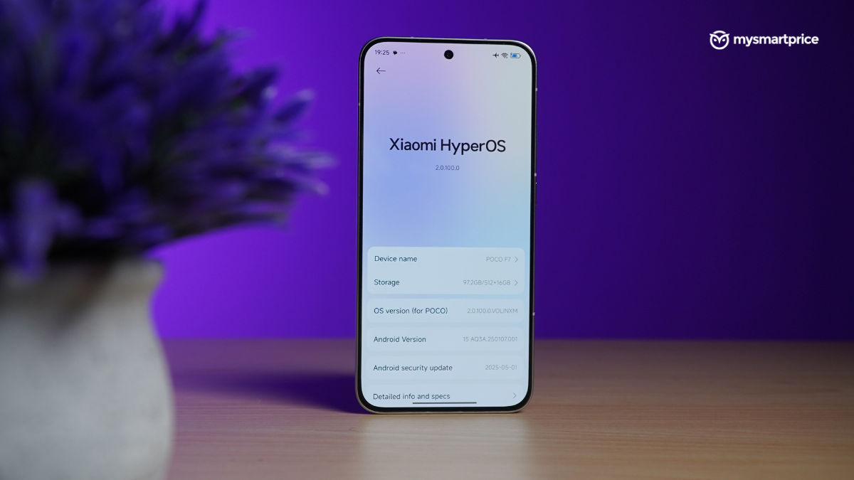 The HyperOS 2 on the POCO F7