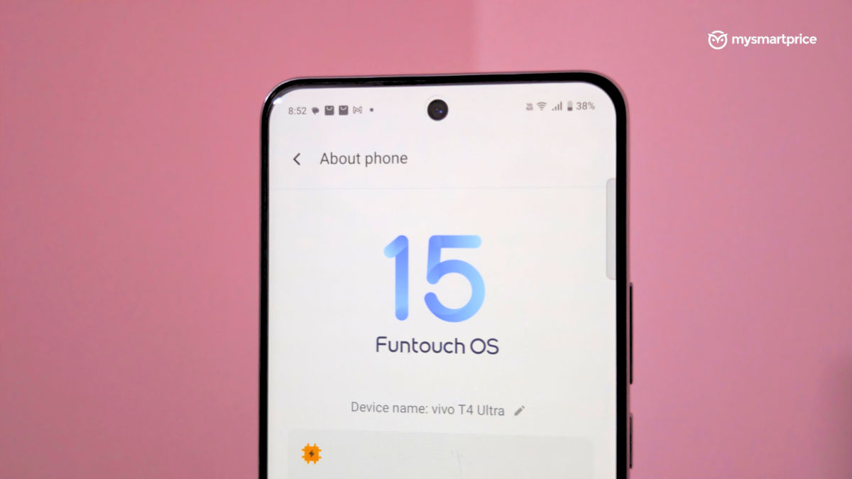 Vivo T4 Ultra's software