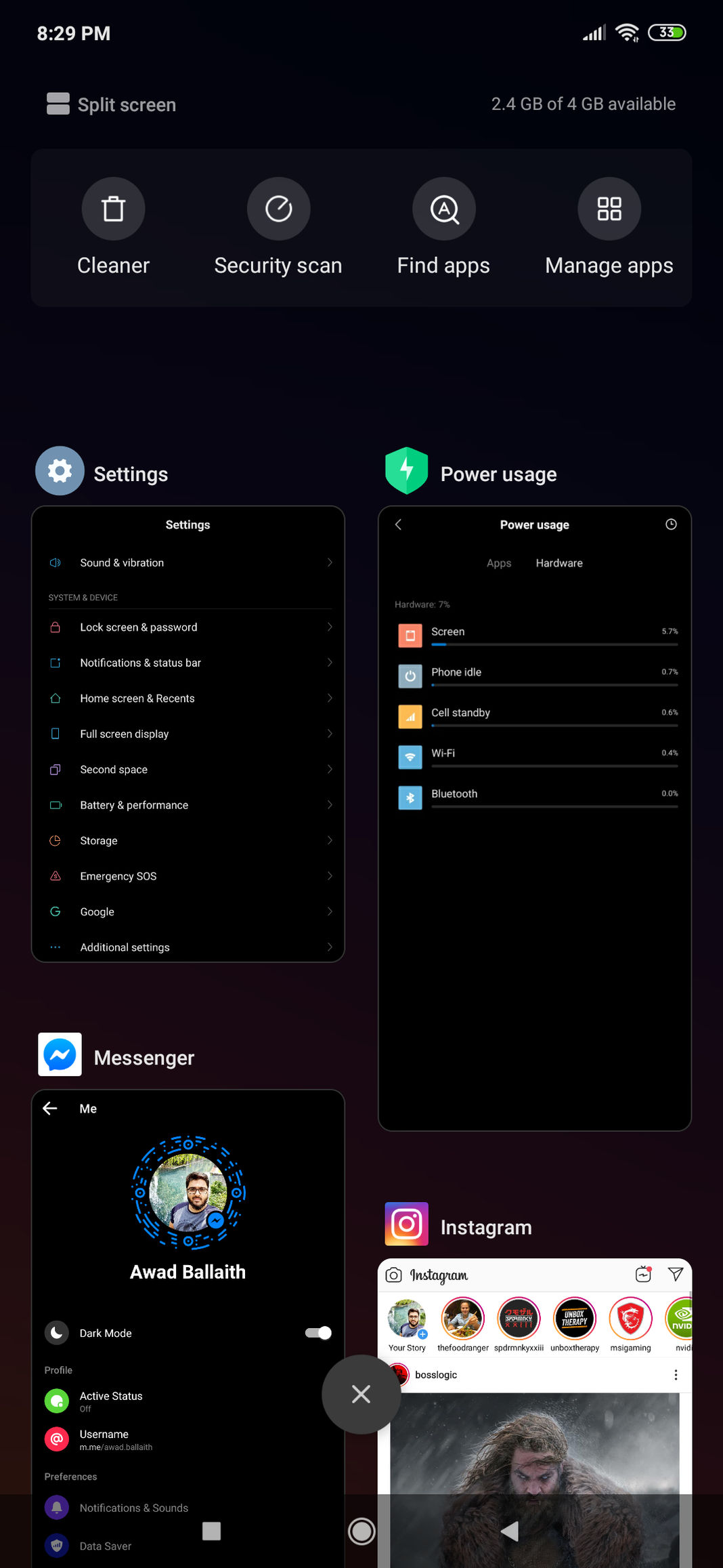 Xiaomi Redmi Note 7S Software Screenshot