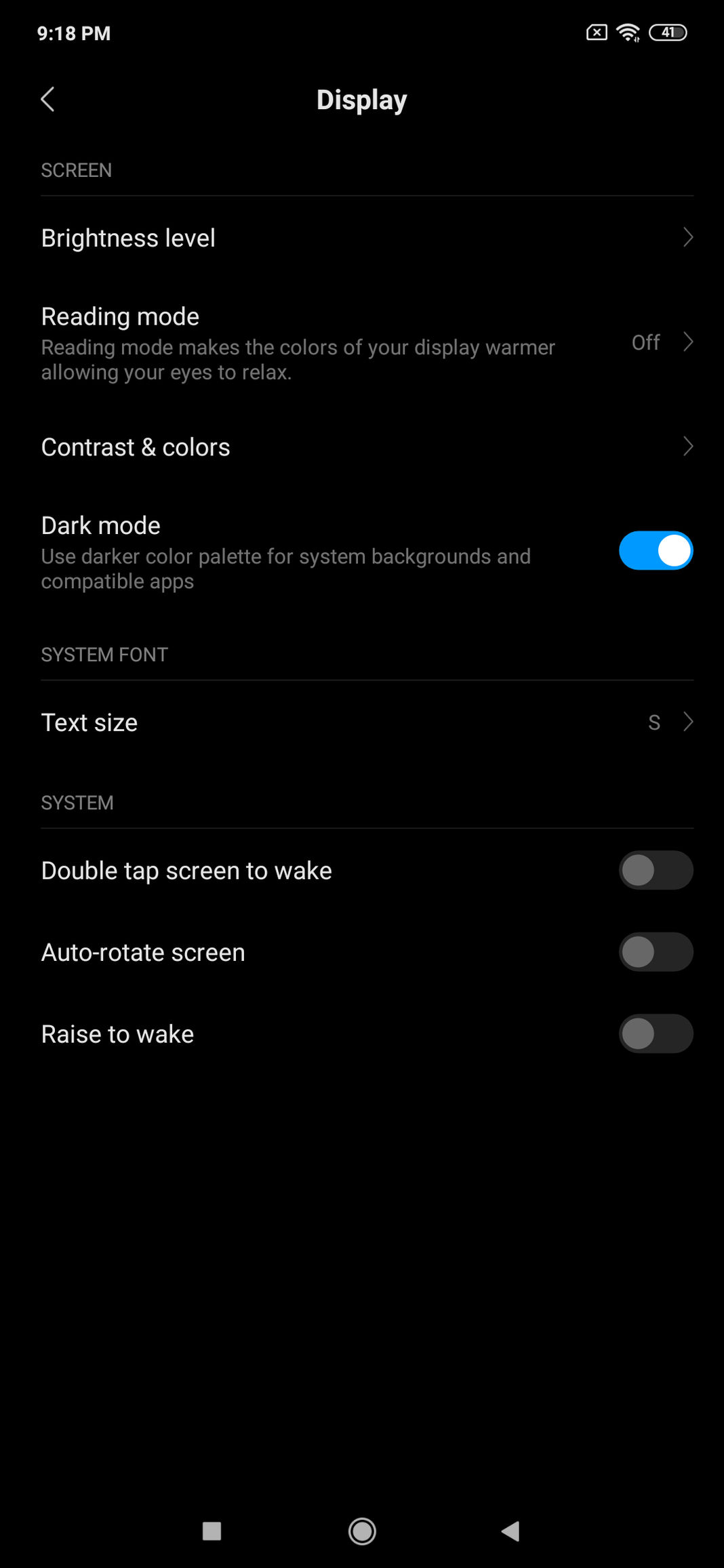 Xiaomi Redmi Note 7S Software Screenshot