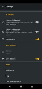 Motorola One Macro Software UI - Camera App Settings 03