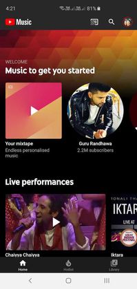 YouTube Music For Android App