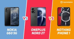 Nokia G60 5G vs Nothing Phone 1 vs OnePlus Nord 2T 5G