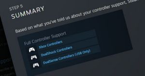 steam playstation controller support