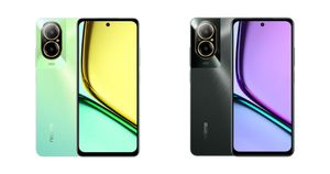 Realme C67 in Oasis and Black Rock Colours