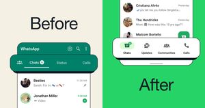 WhatsApp Redesigned Interface