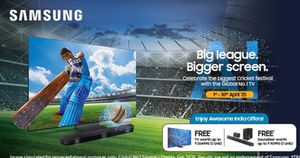 Samsung Big League Bigger Screen tv discounts IPL
