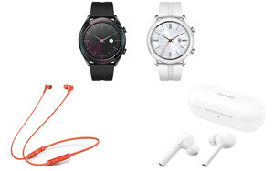 Huawei Watch GT Active, Watch GT Elegant, FreeBuds Lite, FreeLace Wireless Earphones