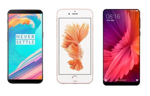 OnePlus 5T vs iPhone 6s vs Mi Mix 2 Price in India, Specifications and Features Compared