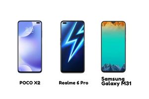 Realme 6 Pro vs POCO X2 vs Samsung Galaxy M31
