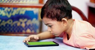 child on phone