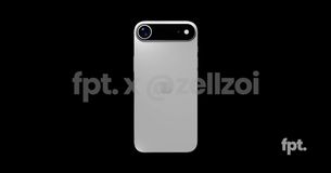 iPhone 17 Air CAD render
