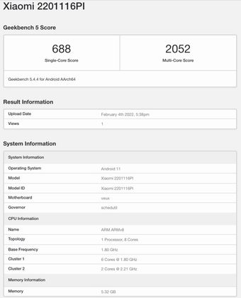 poco f4 gt geekbench 5