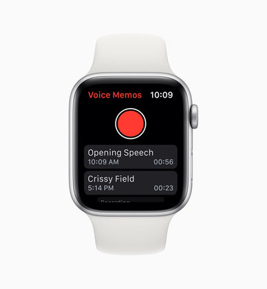 Apple watchOS 6 Voice Memos App