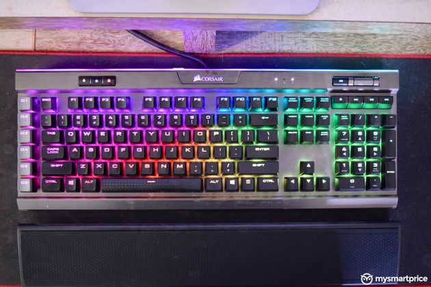 Corsair K95 RGB Platinum Gaming Mechanical Keyboard Wrist Rest Detached