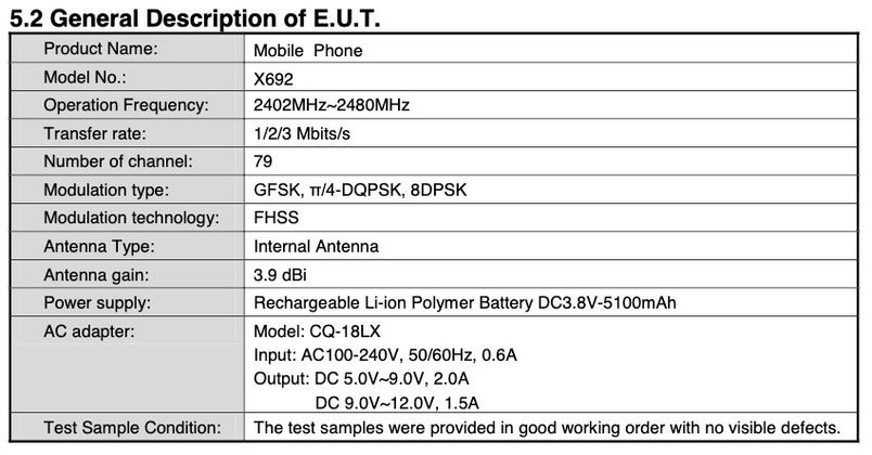 Infinix Note 8 X692 FCC Battery 18W