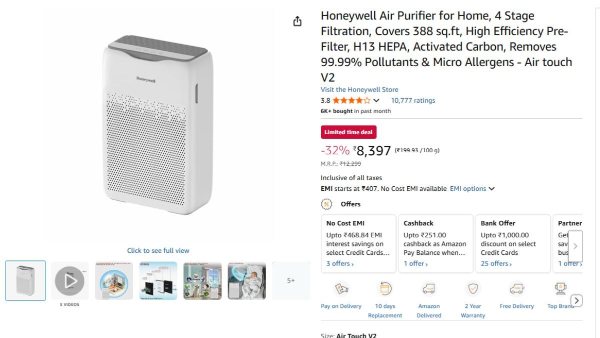 Honeywell Air Touch V2